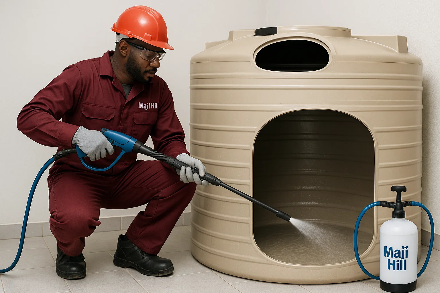 At Maji Hill, we provide safe, thorough, and reliable water tank cleaning services across Kenya for homes, businesses, schools, hospitals, and industrial facilities.
