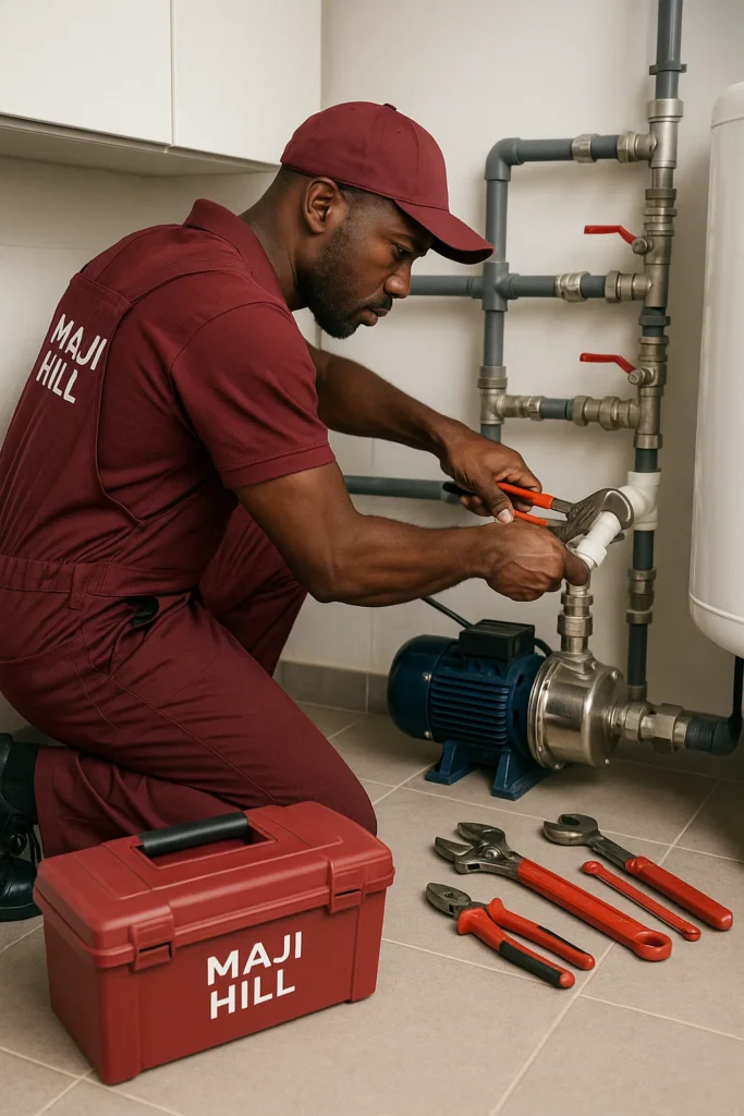 Maji Hill offers expert plumbing services and water system repair solutions across Kenya, ensuring your home, business, or facility enjoys uninterrupted access to clean water and efficient drainage.